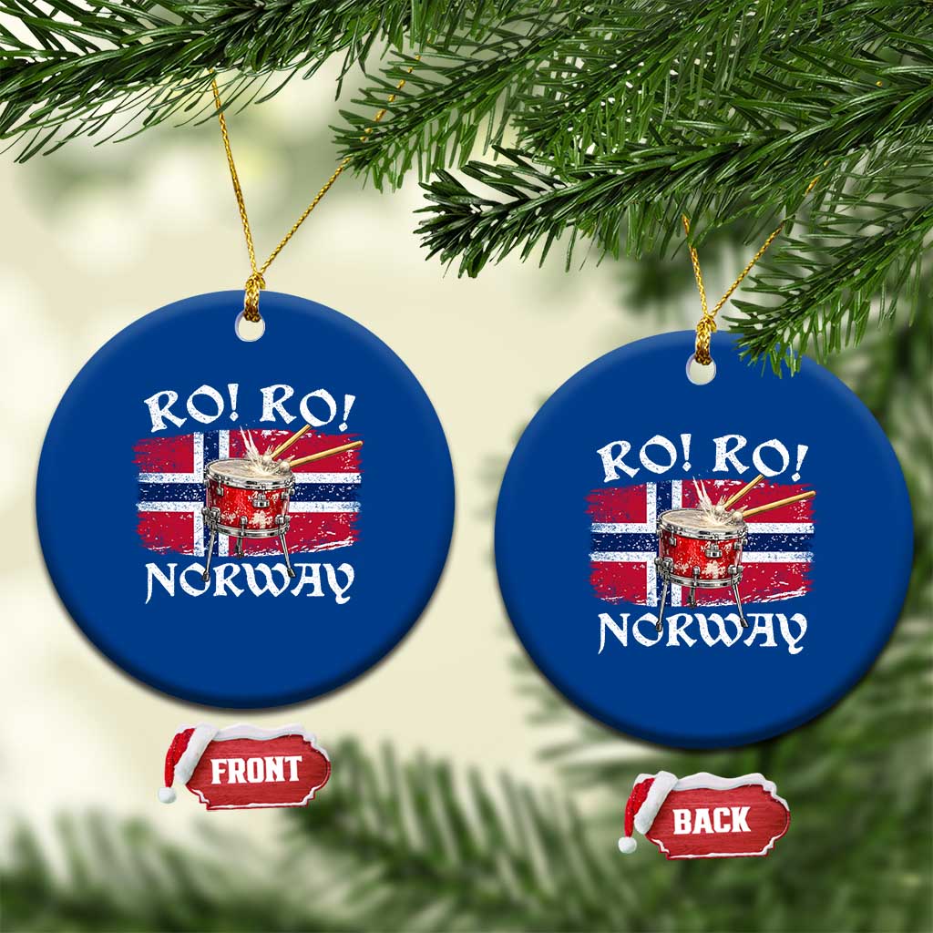 Funny Norway Drummer Ro Ro Ceramic Ornament Patriotic Norge Norwegian Flag Rowing Support TS02 1pc Blue Print Your Wear