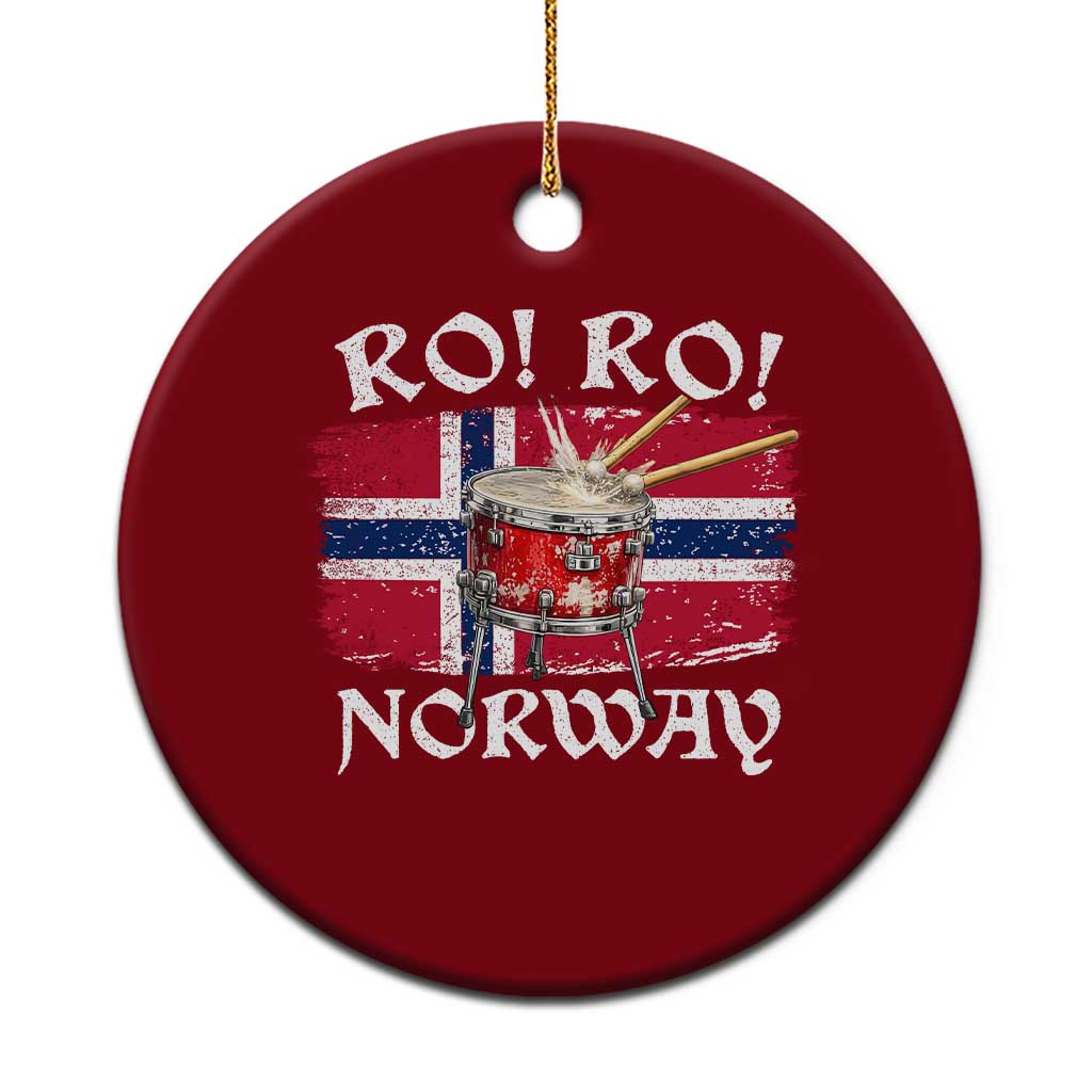 Funny Norway Drummer Ro Ro Ceramic Ornament Patriotic Norge Norwegian Flag Rowing Support TS02 1pc Red Print Your Wear