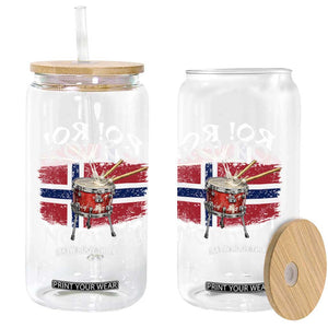Funny Norway Drummer Ro Ro Glass Can Patriotic Norge Norwegian Flag Rowing Support TS02 Print Your Wear