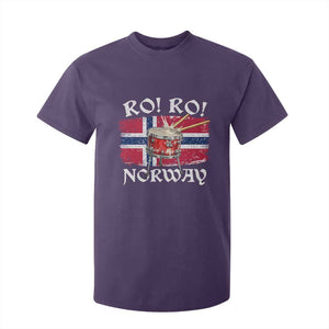 Funny Norway Drummer Ro Ro T Shirt For Kid Patriotic Norge Norwegian Flag Rowing Support TS02 Purple Print Your Wear