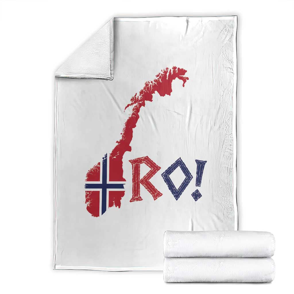 Norway Flag Country Map Patriotic Ro Ro Chant Throw Blanket Norwegian Viking Row Soccer Supporter Football Fans TS02 White Print Your Wear