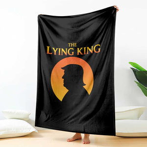 The Lying King Silhouette Sunrise Political Satire Parody Graphic Throw Blanket TS02 Print Your Wear