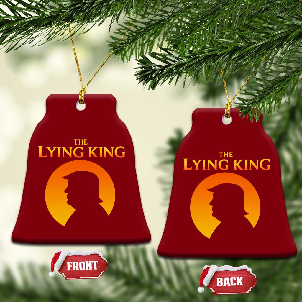 The Lying King Silhouette Sunrise Political Satire Parody Graphic Ceramic Ornament TS02 Print Your Wear