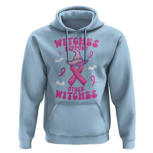 Witch Breast Cancer Warrior Hoodie Witches Support Other Witches Halloween Vibe TS02 Light Blue Print Your Wear