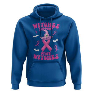 Witch Breast Cancer Warrior Hoodie Witches Support Other Witches Halloween Vibe TS02 Royal Blue Print Your Wear