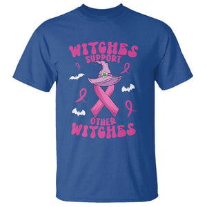 Witch Breast Cancer Warrior T Shirt Witches Support Other Witches Halloween Vibe TS02 Royal Blue Print Your Wear