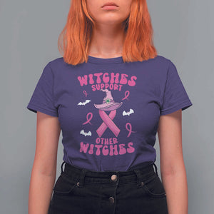 Witch Breast Cancer Warrior T Shirt For Women Witches Support Other Witches Halloween Vibe TS02 Purple Print Your Wear