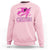 Witch Breast Cancer Sweatshirt Crush Breast Cancer Pink Ribbon Halloween Vibe TS02 Light Pink Print Your Wear