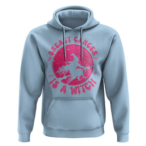 Breast Cancer Is A Witch Hoodie Halloween Pink Ribbon Support Warriors TS02 Light Blue Print Your Wear