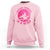 Breast Cancer Is A Witch Sweatshirt Halloween Pink Ribbon Support Warriors TS02 Light Pink Print Your Wear