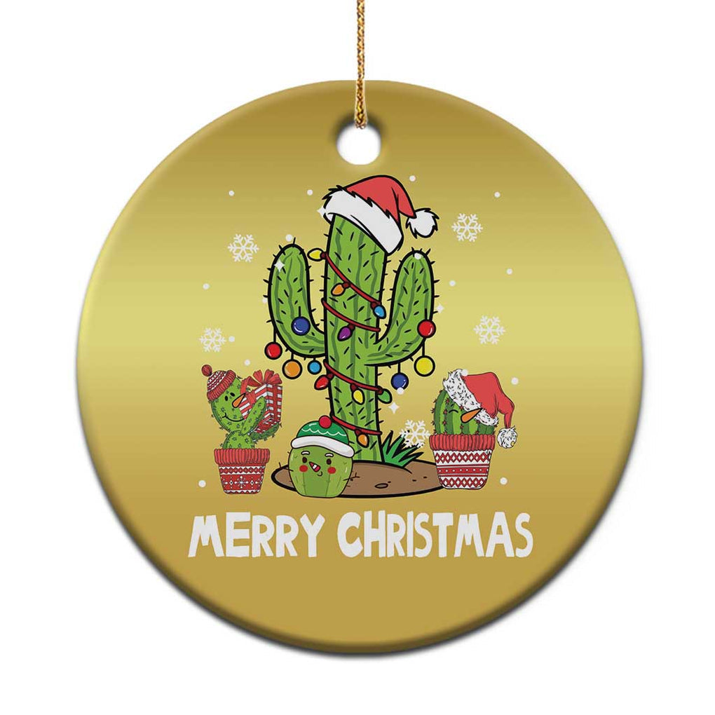 Merry Xmas In Arizona US State Funny Saguaro Cactus Christmas Tree Christmas Ornament TS02 Print Your Wear