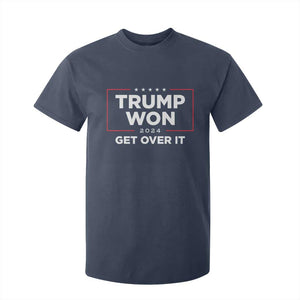 Trump 2024 T Shirt For Kid 47th President He Won Get Over It TS02 Navy Print Your Wear