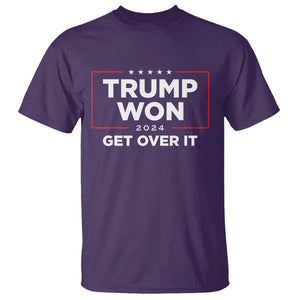 Trump 2024 T Shirt 47th President He Won Get Over It TS02 Purple Print Your Wear