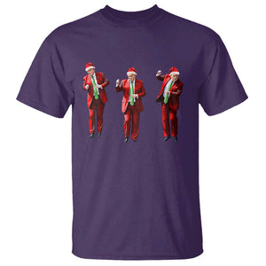 Funny Trump Dance Christmas T Shirt Santa Claus 2024 Xmas Pajamas Holiday TS02 Purple Print Your Wear