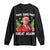 Funny Santa Trump 2024 Long Sleeve Shirt Make Christmas Great Again TS02 Black Print Your Wear