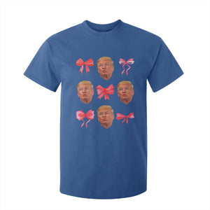 Trump Girl 2024 T Shirt For Kid 47th President Pink Coquette Bow Girly Y2K TS02 Royal Blue Print Your Wear