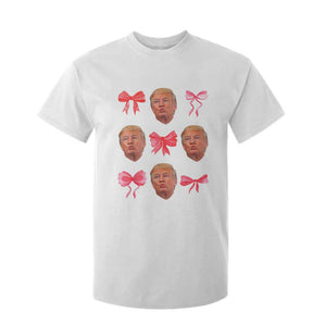 Trump Girl 2024 T Shirt For Kid 47th President Pink Coquette Bow Girly Y2K TS02 White Print Your Wear