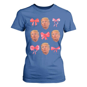 Trump Girl 2024 T Shirt For Women 47th President Pink Coquette Bow Girly Y2K TS02 Royal Blue Print Your Wear