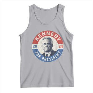 RFK Jr Kennedy 2024 Tank Top For President Vintage Button TS02 Athletic Heather Print Your Wear