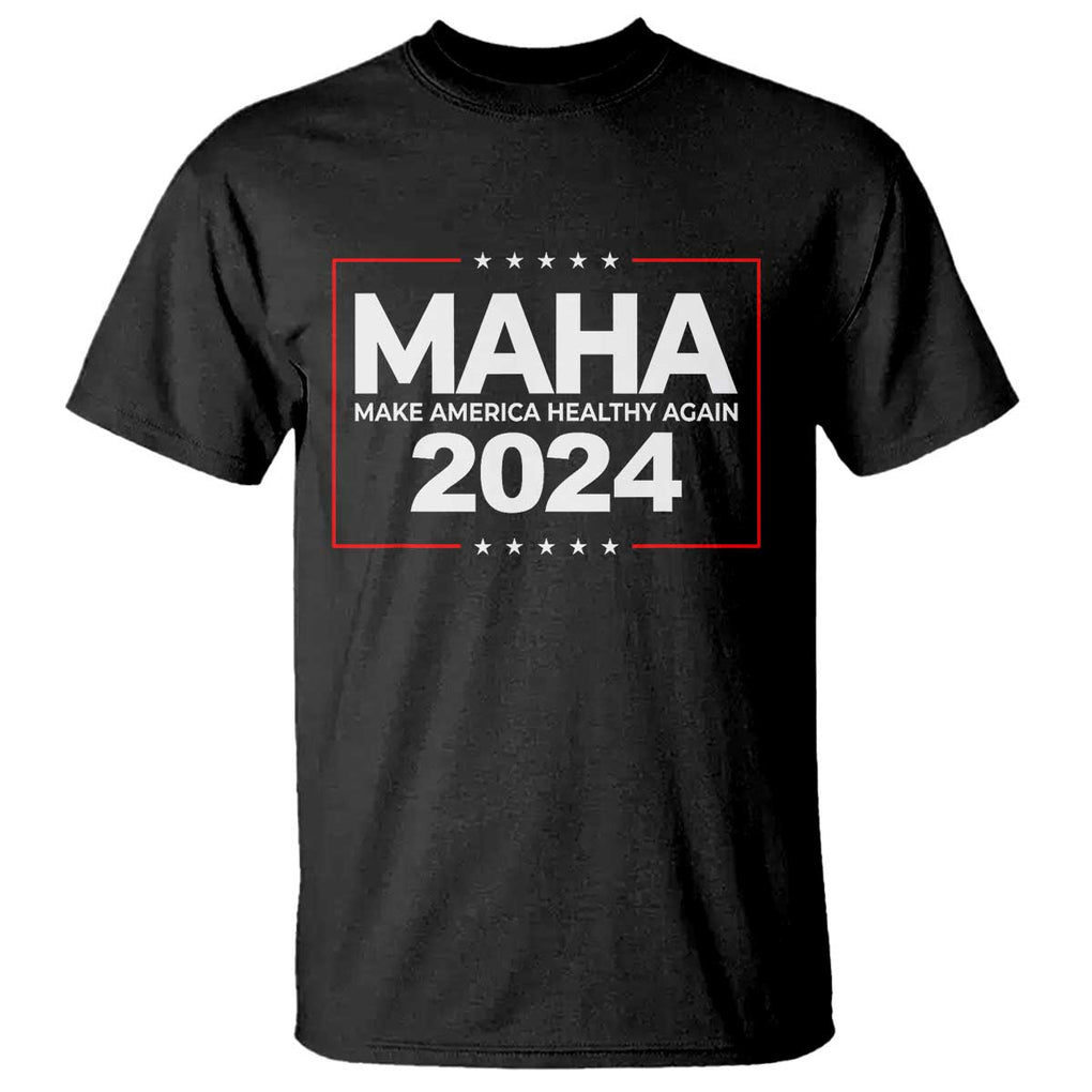 RFK Jr Kennedy 2024 T Shirt MAHA Make America Healthy Again TS02 Black Print Your Wear