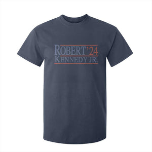 RFK Jr Kennedy 2024 T Shirt For Kid Distressed Robert Kennedy Jr. 24 TS02 Navy Print Your Wear