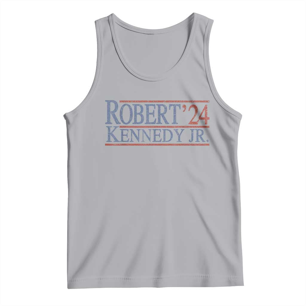 RFK Jr Kennedy 2024 Tank Top Distressed Robert Kennedy Jr. 24 TS02 Athletic Heather Print Your Wear