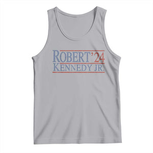 RFK Jr Kennedy 2024 Tank Top Distressed Robert Kennedy Jr. 24 TS02 Athletic Heather Print Your Wear