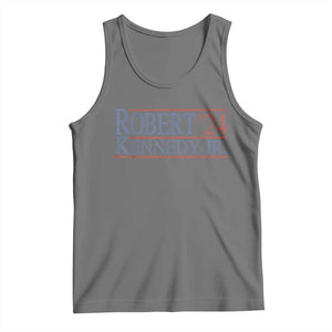 RFK Jr Kennedy 2024 Tank Top Distressed Robert Kennedy Jr. 24 TS02 Black Heather Print Your Wear