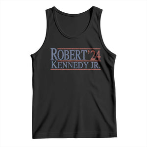 RFK Jr Kennedy 2024 Tank Top Distressed Robert Kennedy Jr. 24 TS02 Black Print Your Wear