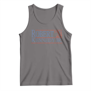 RFK Jr Kennedy 2024 Tank Top Distressed Robert Kennedy Jr. 24 TS02 Deep Heather Print Your Wear