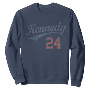 RFK Jr Kennedy 2024 Sweatshirt Team Kennedy 24 Vintage TS02 Navy Print Your Wear