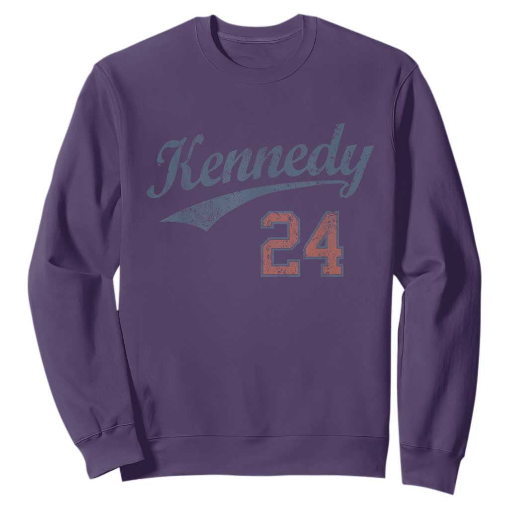 RFK Jr Kennedy 2024 Sweatshirt Team Kennedy 24 Vintage TS02 Purple Print Your Wear