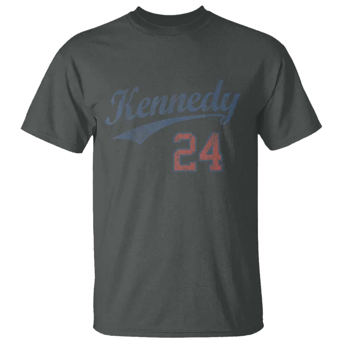 RFK Jr Kennedy 2024 T Shirt Team Kennedy 24 Vintage TS02 Dark Heather Print Your Wear