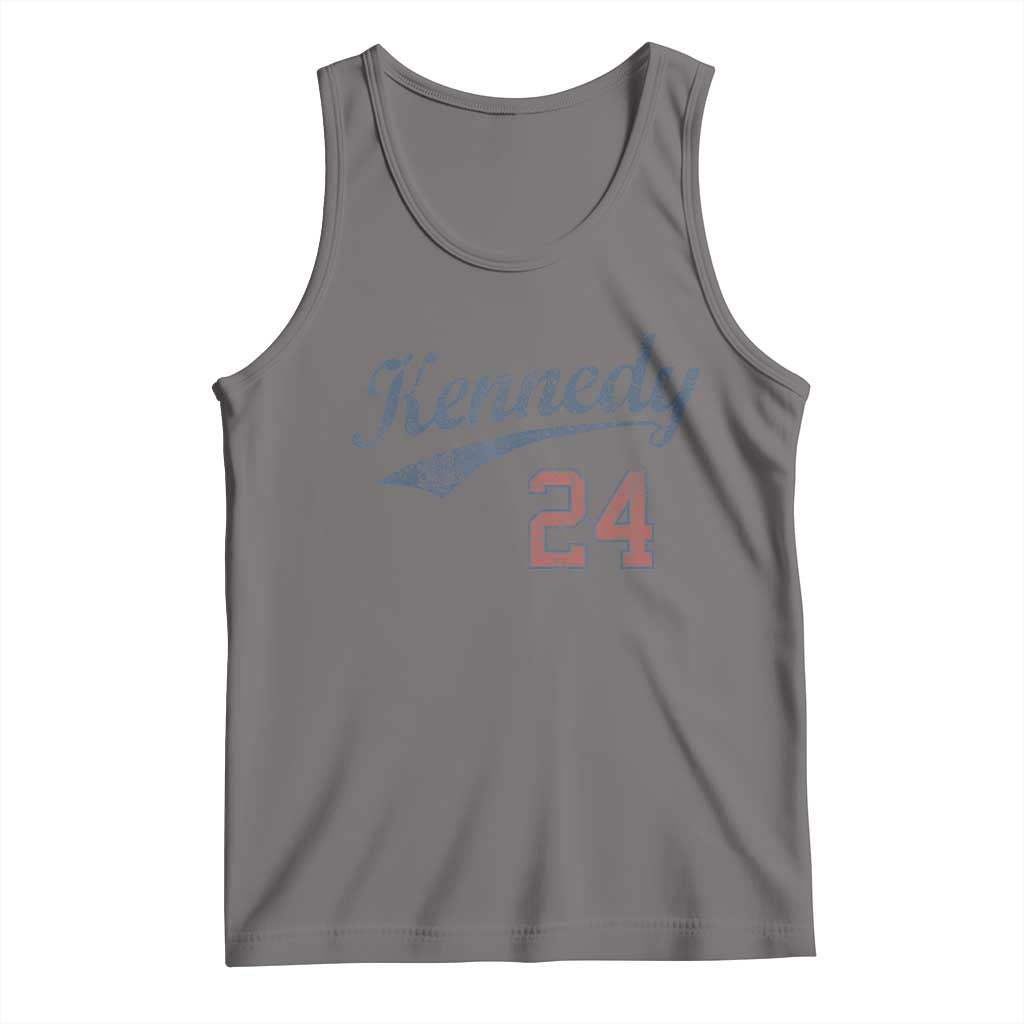 RFK Jr Kennedy 2024 Tank Top Team Kennedy 24 Vintage TS02 Deep Heather Print Your Wear