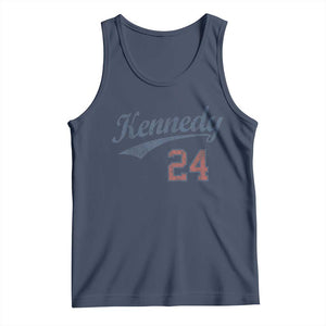 RFK Jr Kennedy 2024 Tank Top Team Kennedy 24 Vintage TS02 Navy Print Your Wear
