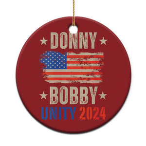 Donny Bobby 2024 Christmas Ornament Trump and Robert Kennedy Jr. RFK Unity TS02 Print Your Wear