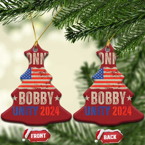 Donny Bobby 2024 Christmas Ornament Trump and Robert Kennedy Jr. RFK Unity TS02 Christmas Tree Red Print Your Wear