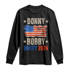 Donny Bobby 2024 Long Sleeve Shirt Trump and Robert Kennedy Jr. RFK Unity TS02 Black Print Your Wear