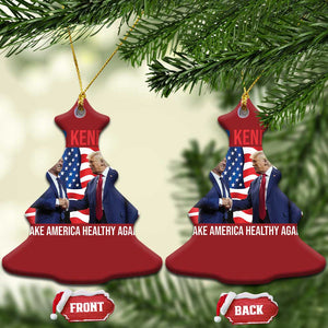 Donny Bobby 2024 Christmas Ornament Robert Kennedy Jr RFK and Trump Unity TS02 Christmas Tree Red Print Your Wear