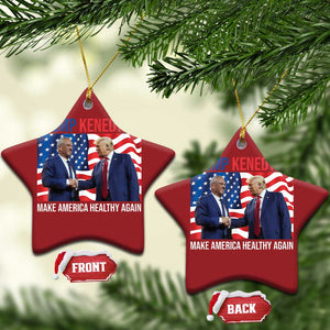 Donny Bobby 2024 Christmas Ornament Robert Kennedy Jr RFK and Trump Unity TS02 Star Red Print Your Wear