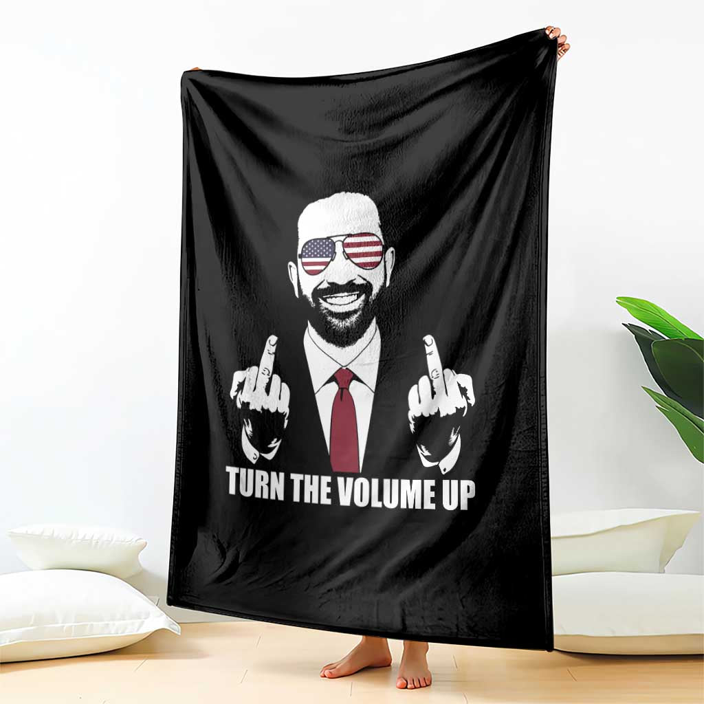 Zohran Mamdani Hope Throw Blanket Zoharan Mamdani USA Flag Funny Middle Finger TS02 Print Your Wear