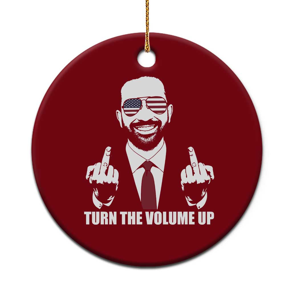 Zohran Mamdani Hope Ceramic Ornament Zoharan Mamdani USA Flag Funny Middle Finger TS02 1pc Red Print Your Wear