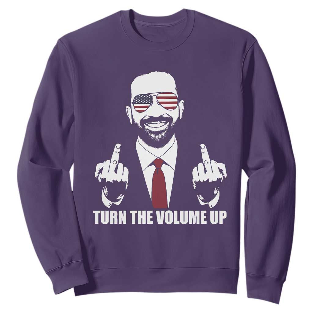 Zohran Mamdani Hope Sweatshirt Zoharan Mamdani USA Flag Funny Middle Finger TS02 Purple Print Your Wear