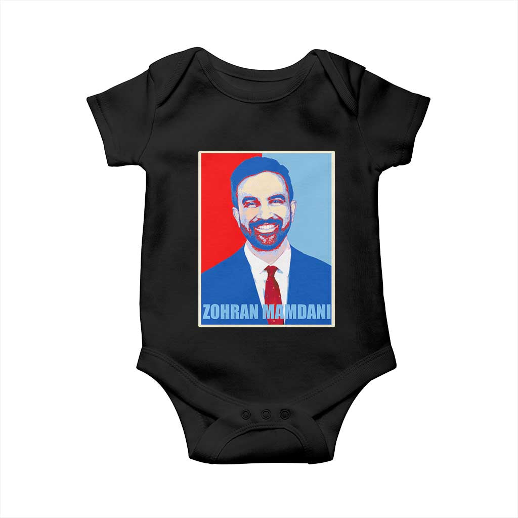 Zohran Madamni Baby Onesie for New York Mayor TS02 Black Print Your Wear