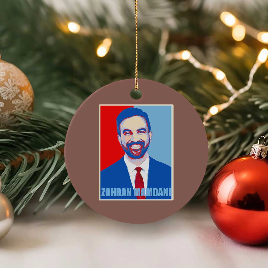 Zohran Madamni Ceramic Ornament for New York Mayor TS02 1pc Mocha Print Your Wear