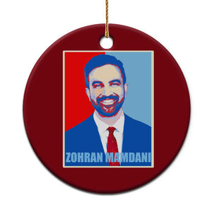 Zohran Madamni Ceramic Ornament for New York Mayor TS02 1pc Red Print Your Wear
