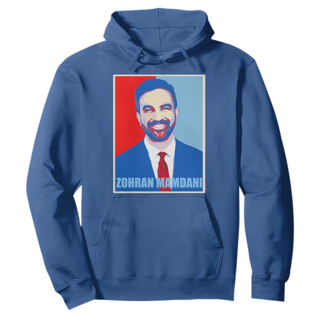 Zohran Madamni Hoodie for New York Mayor TS02 Royal Blue Print Your Wear