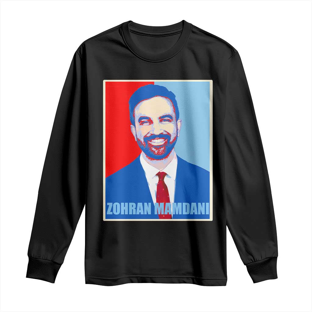 Zohran Madamni Long Sleeve Shirt for New York Mayor TS02 Black Print Your Wear