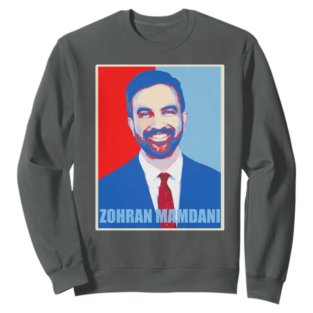 Zohran Madamni Sweatshirt for New York Mayor TS02 Dark Heather Print Your Wear