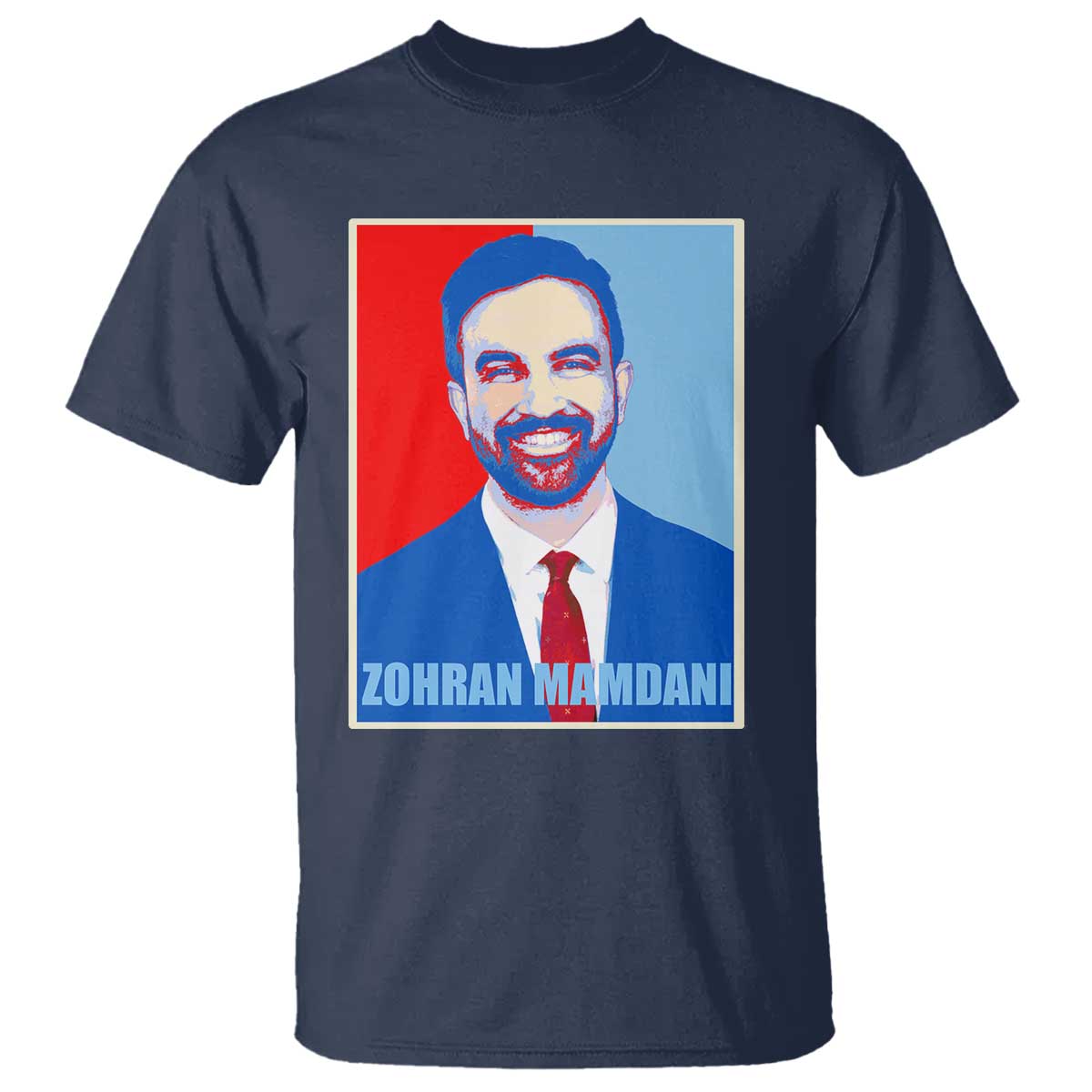 Zohran Madamni T Shirt for New York Mayor TS02 Navy Print Your Wear